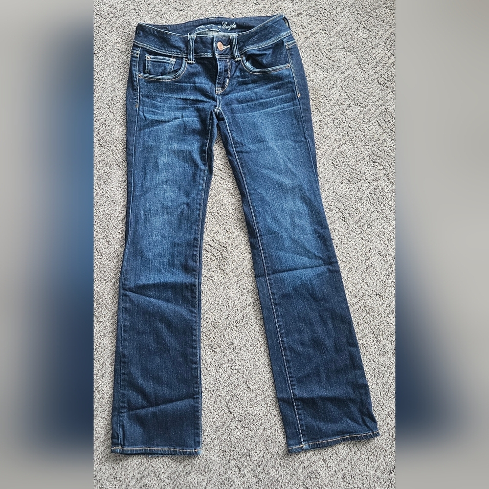 American Eagle Outfitters Dark Blue Boot Cut Jeans